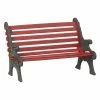 Discount ๐ Department 56 Red Wrought Iron Park Bench From Dept 56 ๐ 2 Department 56 Red Wrought Iron Park Bench From Dept 56
