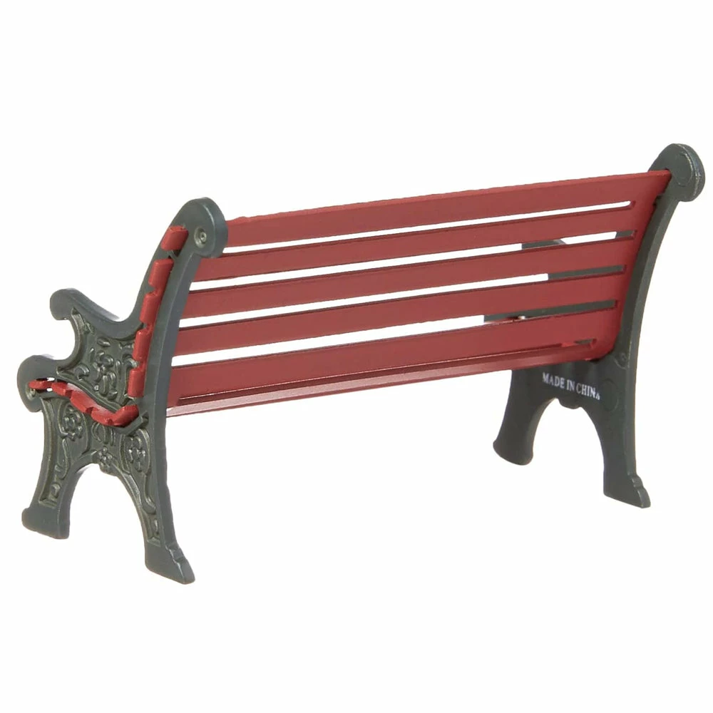 Discount ๐ Department 56 Red Wrought Iron Park Bench From Dept 56 ๐ 4 Department 56 Red Wrought Iron Park Bench From Dept 56