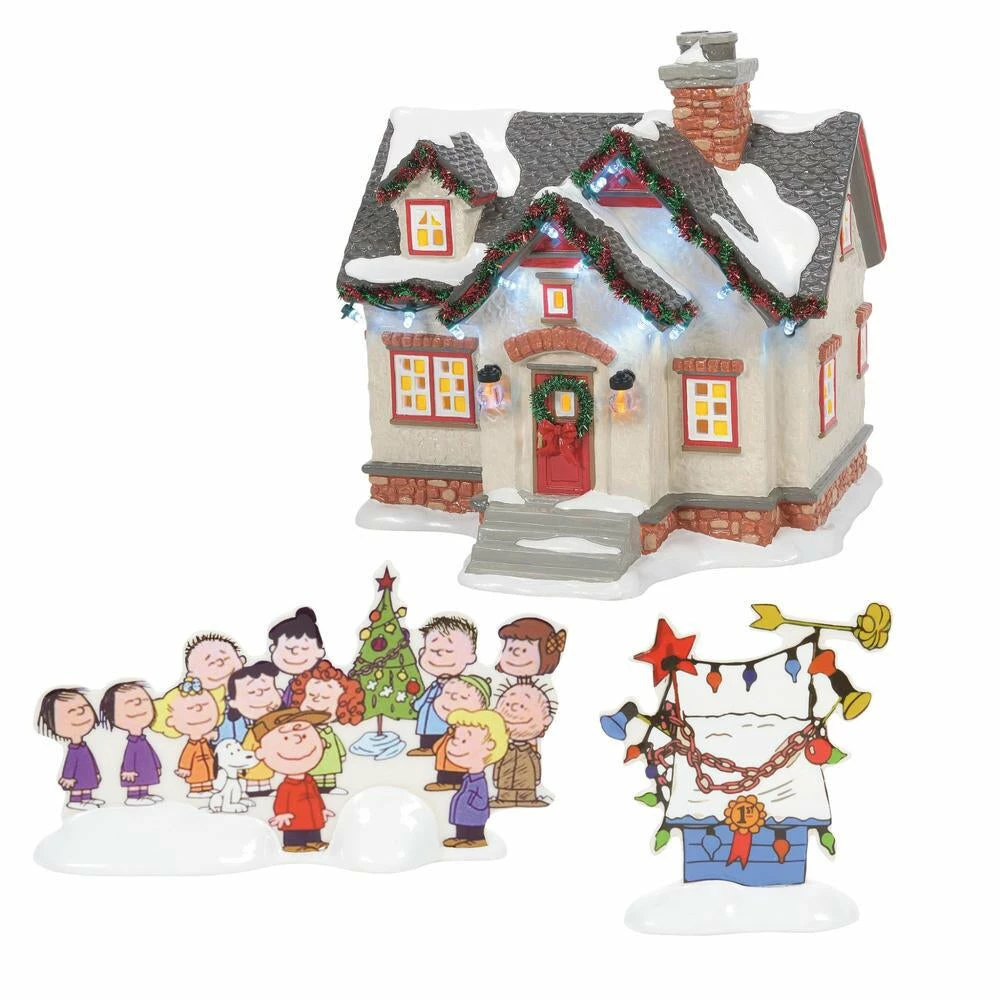 Best Sale ๐ฅ Department 56 The Peanuts House By Dept 56 Snow Village ๐ 3 Department 56 The Peanuts House By Dept 56 Snow Village