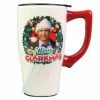Spoontiques Merry Clarkmas Ceramic Travel Mug W/Lid From Christmas Vacation Housewares/Home Decor