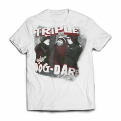 A Christmas Story House Apparel Triple Dog Dare White Tee From A Christmas Story