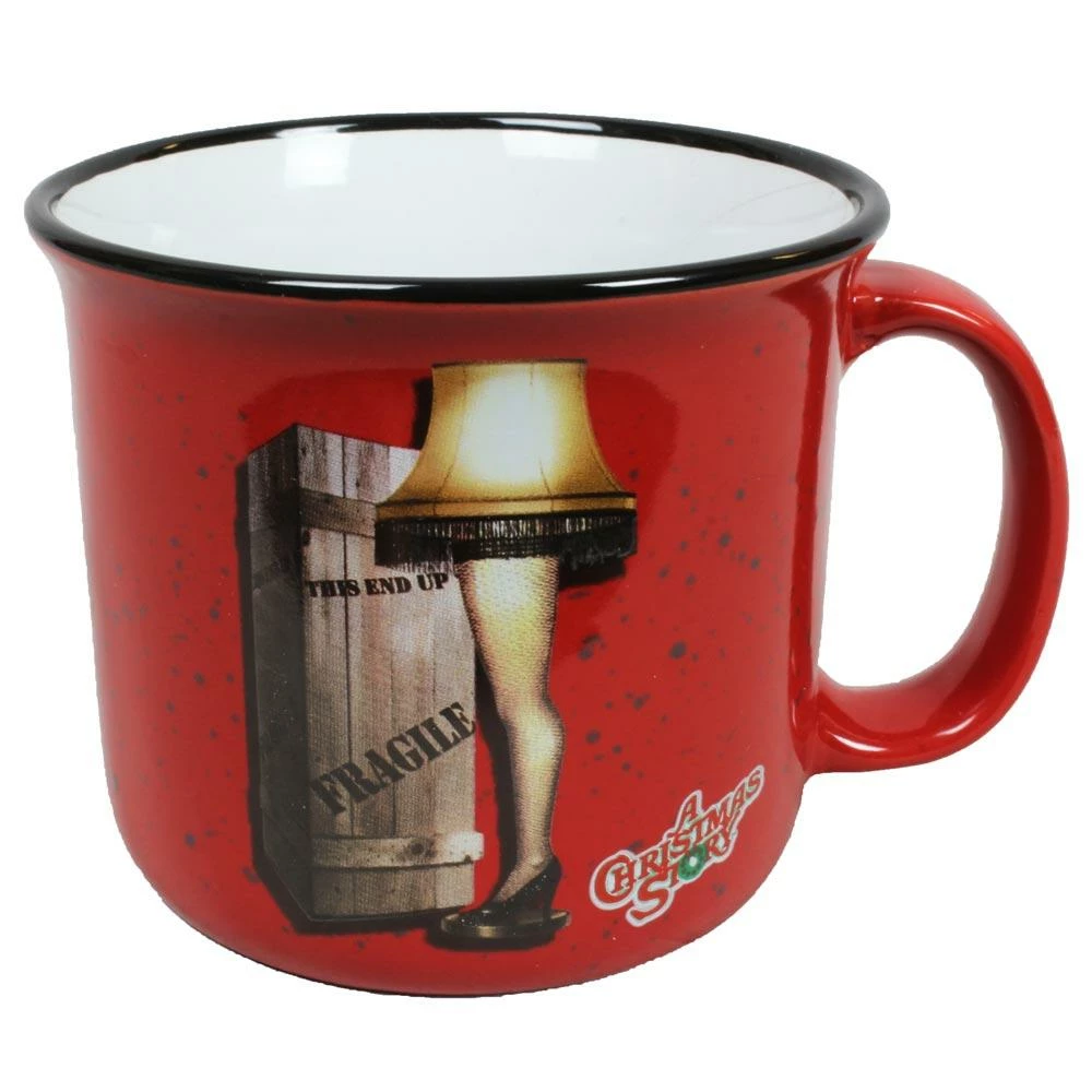 Buy 🔔 Spoontiques Leg Lamp 14oz Ceramic Camper Mug From A 🎁 Christmas Story 🔔 3 Spoontiques Leg Lamp 14oz Ceramic Camper Mug From A Christmas Story